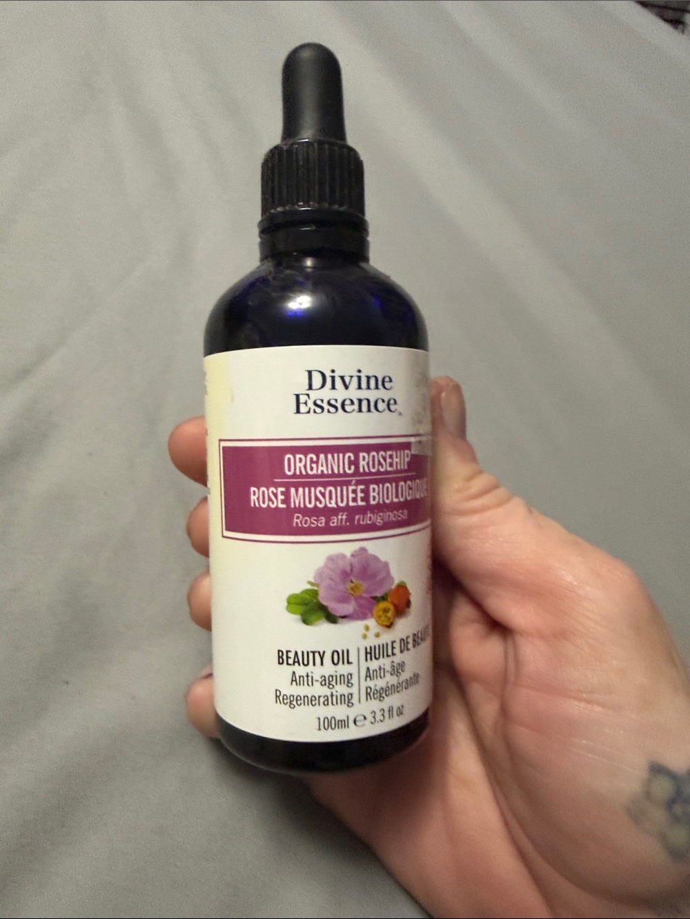 Organic Rosehip Beauty Oil - Pink